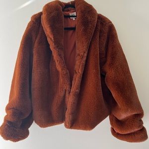 Stella Faux Fur Jacket Anthropologie/ dRA XL